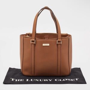 Kate Spade Newbury Lane Staffiano Leather Brown Tote Bag